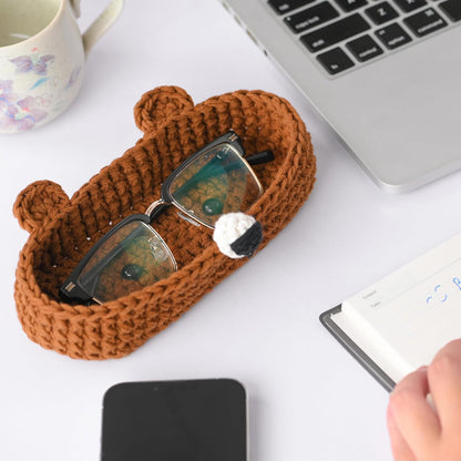 HandMade Premium Bear Crochet Glasses Holder
