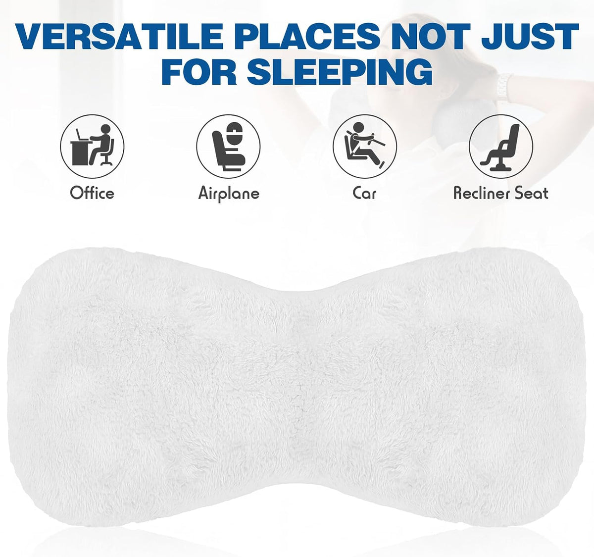 Colingmill 1 Pc Neck Pillow for Recliner Chair Headrest,Grey