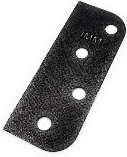 Door Hinge Shims (Set of 3) Hinge Spacer for Interior and Exterior Door Alignment - for 3.5", 4" and 4.5" Standard Hinges (3mm Thick, White, 3.5-inch)