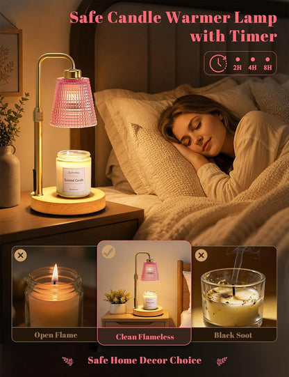Candle Warmer Lamp with Timer, Birthday Gifts for Women, Ideal Fall Decor