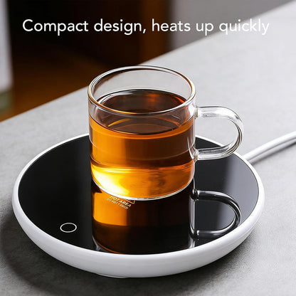 Mug Warmer, Electric Beverage Warmer with Smart Keep Warm & Auto Off, UL Certified Compact Design for Coffee Tea Milk, Gift for Coffee Lovers (US Plug)