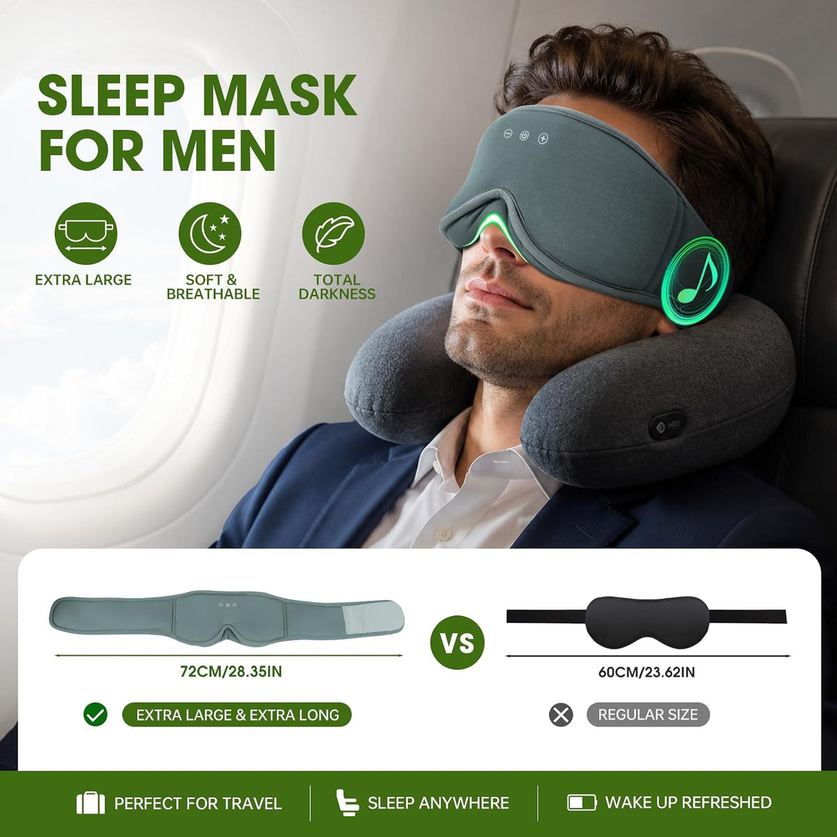Sleep Mask with Bluetooth 5.4 Headphones, Removable 3D Eye Cups, Timing Sleeping Headphones for Side Sleepers, Wireless Music Eye Mask Speakers for Men, Women, Tech Gifts, Pink