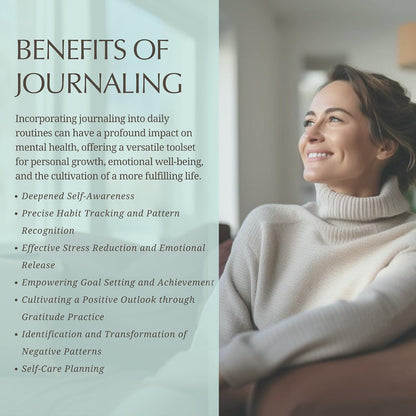 FINDING BALANCE Mental Health Journal – 6-Month Daily Journal with Prompts for Mindfulness, Self-Care & Healing – Anxiety & Depression Management – Hardcover