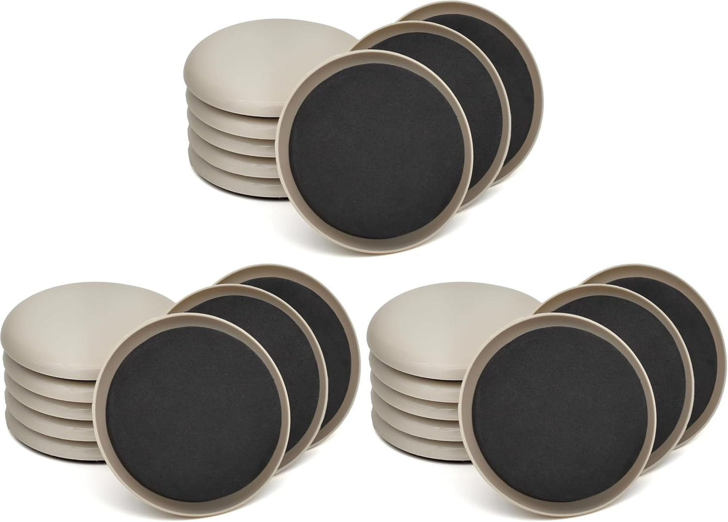 Furniture Sliders, 8 Pcs 3 1/2'' Furniture Sliders Pads for Hardwood Floors, Chair Legs Floors Protectors, Reusable Round Glides Glider, Heavy Duty Furniture Movers Sliders | Chair Legs Floors Protectors, Reusable Round Glides Glider, Heavy Duty
