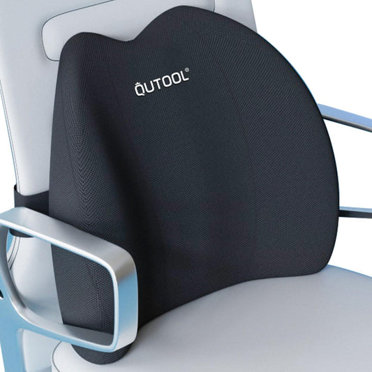 QUTOOL Lumbar Support for Office Chair Pressure Relief Improve Posture | Ergonomic Lower Back Support Pillow with Adjustable Straps,High-Density Memory Foam,Washable Cover,Long Sitting Comfort
