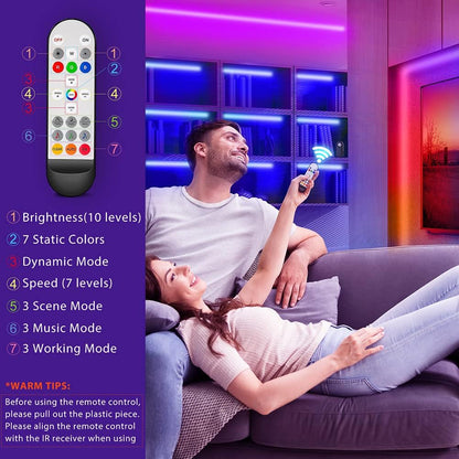 RGB Under Cabinet Lights with Motion Sensor, 6 Pre-Cut LED Strip Lights with Remote Control, Music Sync Color Changing Closet Lights, for Kitchen, Counter, Shelf, TV Backlight, Bookcase, 9.8ft