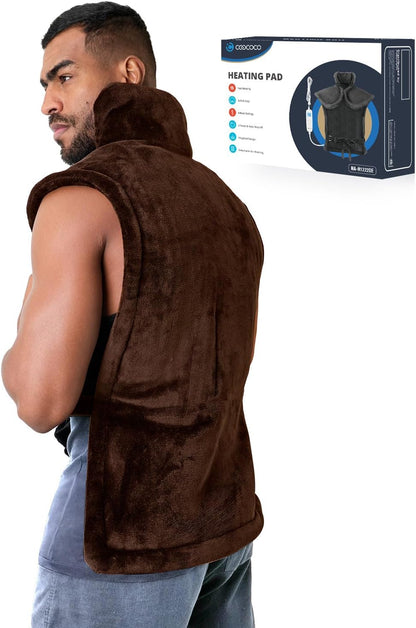 CooCoCo 24"x37" Heating Pad for Neck and Shoulders and Back Pain Relief