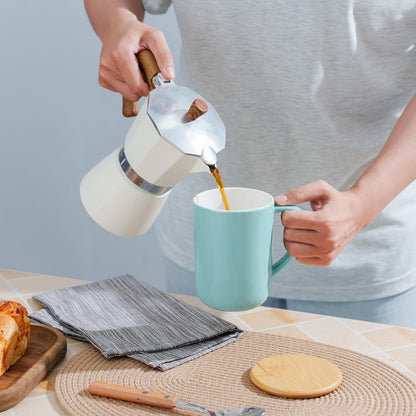 CEEFU 16oz Porcelain Tea Mug with Infuser, Lid and Coaster | Teaware with Filter, Loose Leaf Tea Cup Steeper Maker, Tea/Coffee/Milk/Women/Office/Home/Gift, Navy Blue