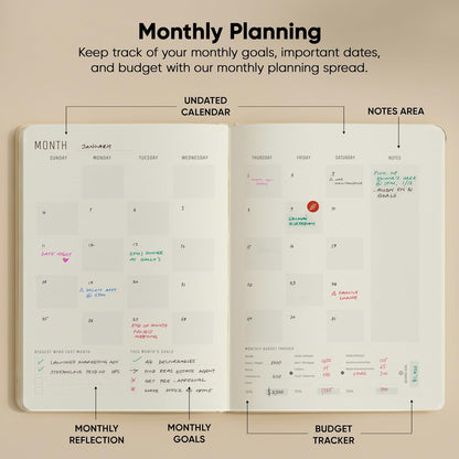 Dated, 2026 Planner, 5.8” x 8.3” - The #1 Productivity Planner to Achieve Your 2026 Goals - Planner 2026-2027 by PRODUCTIVITY STORE (A5, GREY)