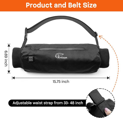 Hand Warmer Pouch, Hand Warmers Rechargeable with 3 Levels Heating, Ideal for Hunting,Camping,Football, Portable and Waterproof Football Hand Warmer Heated Hand Muff, not Include Power Bank