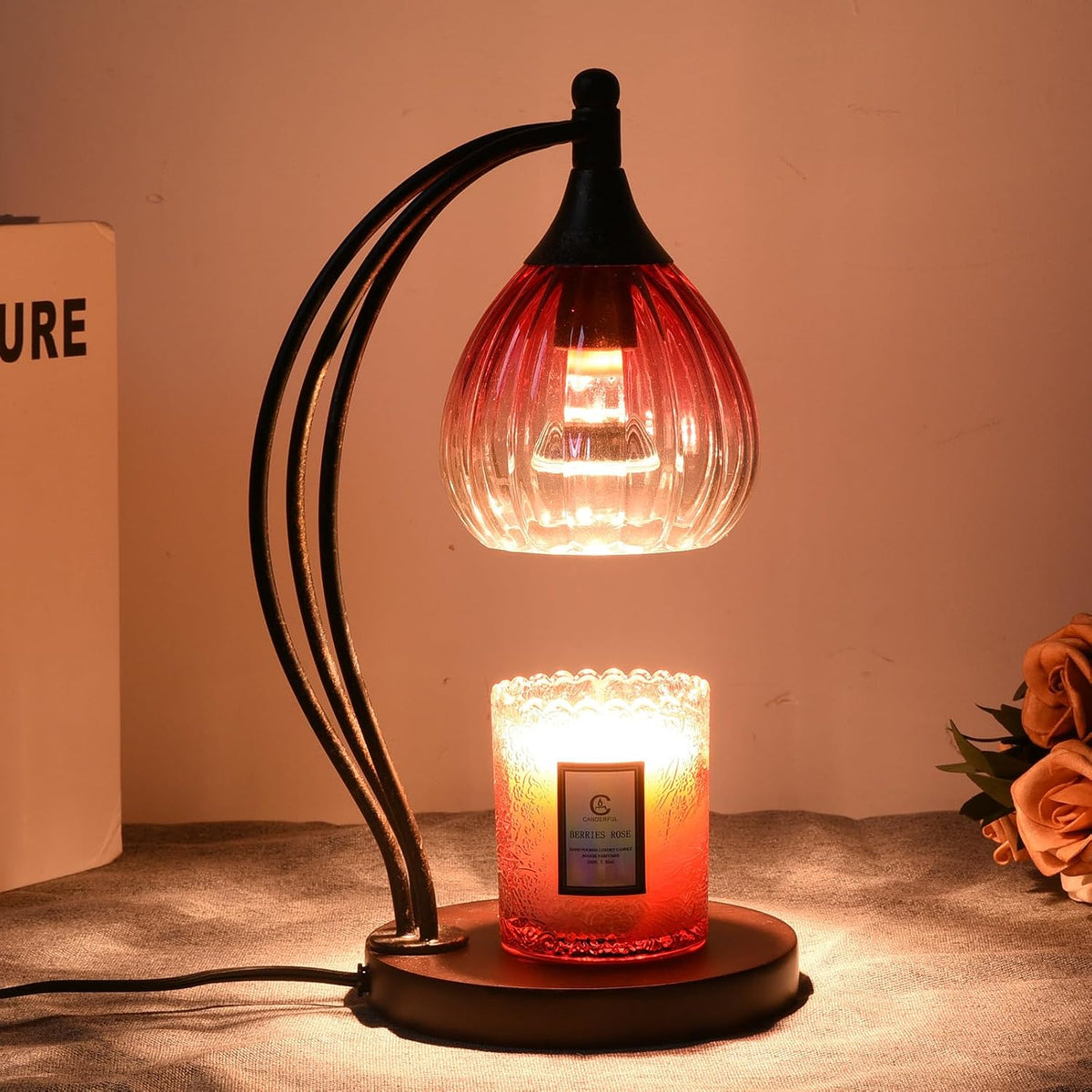 Candle Warmer Lamp with Timer and Dimmer - Electric Melter for Scented Jar Candles - Housewarming, New Home Decor