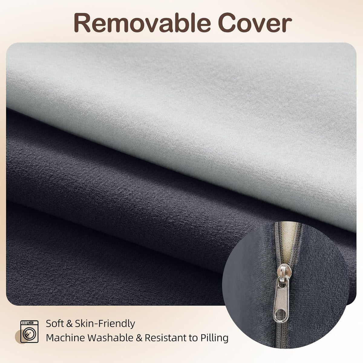 Vekkia 21” Back Rest Pillow with Dual-Layer Foam for Reclining and Sitting