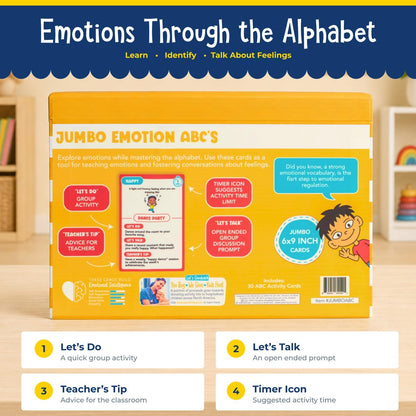 Open The Joy Jumbo Calming Cards, SEL Mindfulness Cards for Kids 3+
