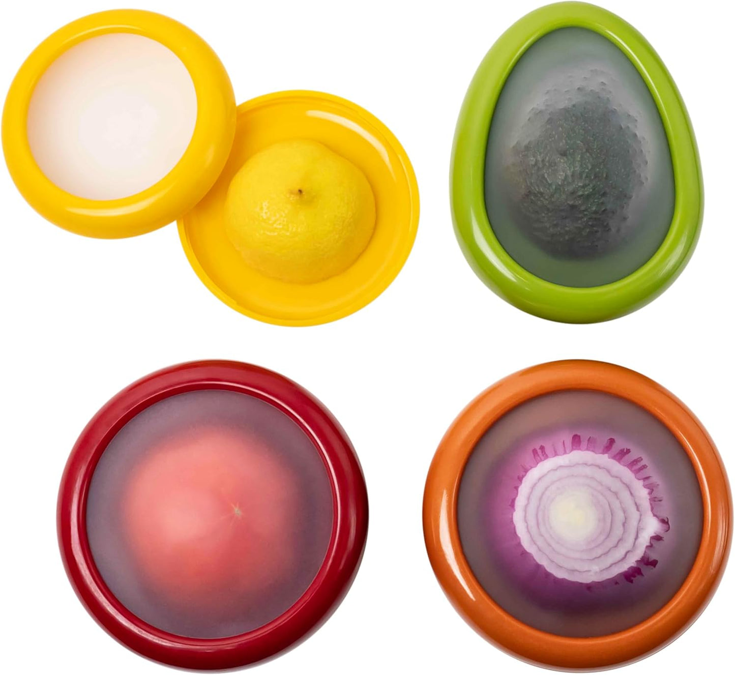 Joie Fresh Stretch Pod Onion Storage Container, Silicone Food Saver, Keeps Leftover Produce Flavorful and Firm in Fridge, Reusable Kitchen Gadget, Dishwasher Safe, BPA-Free