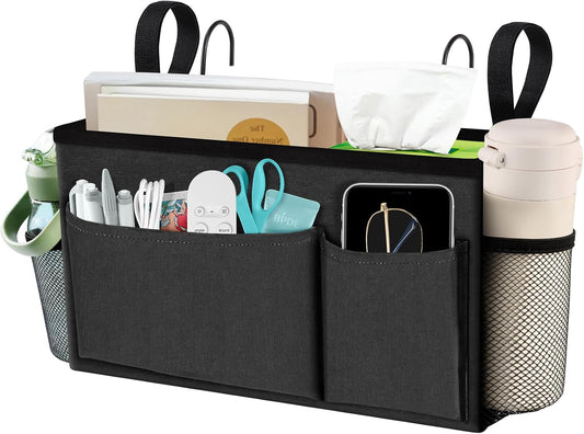 BlissTotes Bedside Caddy, Dorm Storage with Pockets, Bunk Bed Accessories