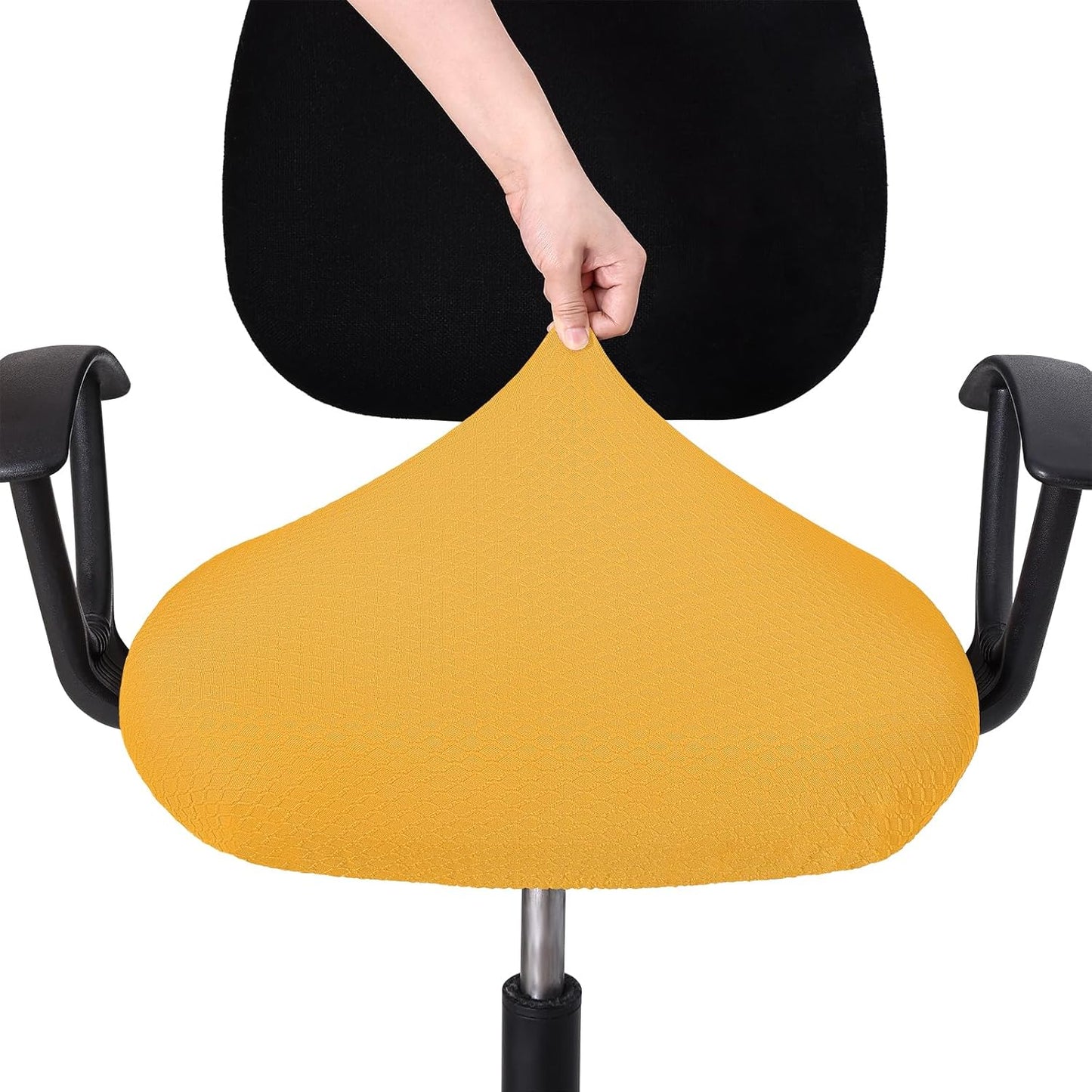 Smiry Office Computer Chair Armrest Covers, 2PCs Anti-dust Arm Rest Pad | Removable Washable Desk Chair Arm Pad Covers, Grey