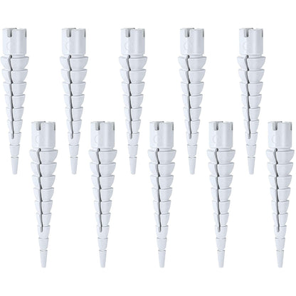 10 Pcs Wood Anchor, Fix Stripped Wood Screw Holes, Red | Fits Screws Sizes #2 to #16, Repairs Stripped Screw Holes, For Door Hinges, Cabinets and Furniture, Easy to Install