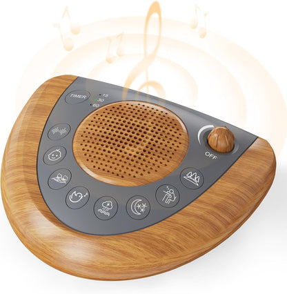Mesqool Portable White Noise Machine with 24 Soothing Sounds for Sleep