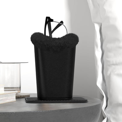 Eyeglasses Holder,Plush Lined PU Leather Pattern Stand Case with Magnetic Base,Unisex for Women Men