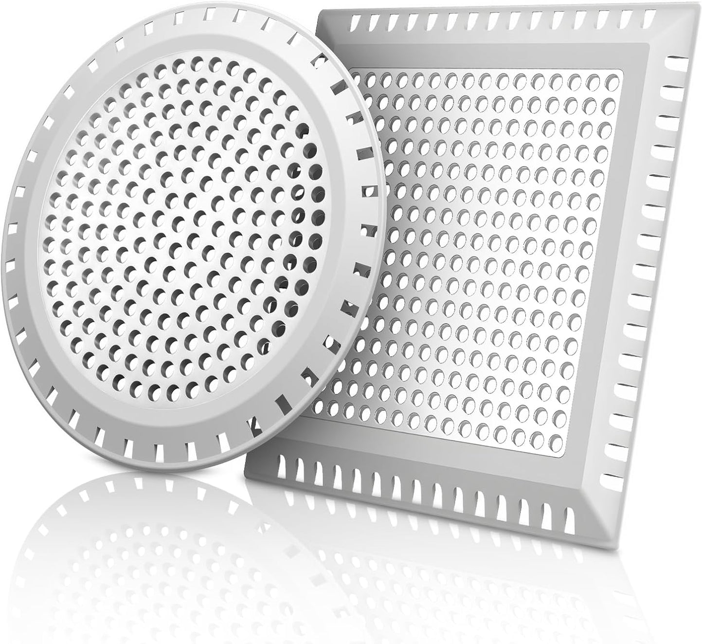 Aojuxix Shower Drain Hair Catcher/Drain Strainer/Shower Drain Cover | Stainless Steel and Silicone Hair Trap for Bathroom Floor Drain (Patented Product)
