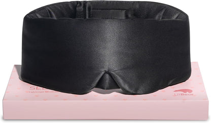 LitBear Silk Sleep Mask for Side Sleeper, Eye Mask Sleeping for Women Men