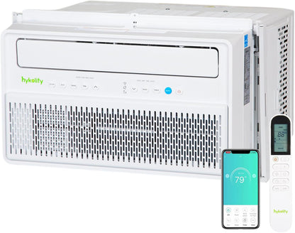 Hykolity WiFi Enabled Portable Air Conditioners 10,000 BTU, Cools Rooms Up To 450 Sq.Ft, 45dB Dual Motor 5 in 1 Quiet Smart AC Unit with Cool, Fan, Dehumidifier, 24H Timer & Sleep Mode