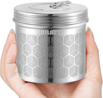 2 Pack 304 Steel Fine Mesh Tea Infusers for Loose Leaf Tea | Versatile for tea, spices & seasonings, fine mesh traps sediment, dishwasher-safe