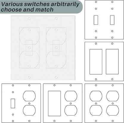 Tondiamo 20 Pcs Outlet Insulation and Draft Sealers Foam Insulation Pads Electrical Outlet Light Switch Covers Wall Gasket, 4.25 x 4.3 Inch