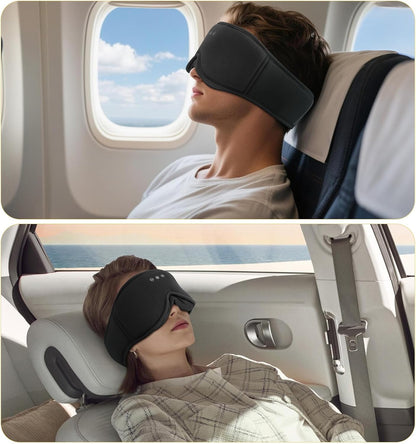 Sleep Mask with Bluetooth 5.4 Headphones, Removable 3D Eye Cups, Timing Sleeping Headphones for Side Sleepers, Wireless Music Eye Mask Speakers for Men, Women, Tech Gifts, Pink