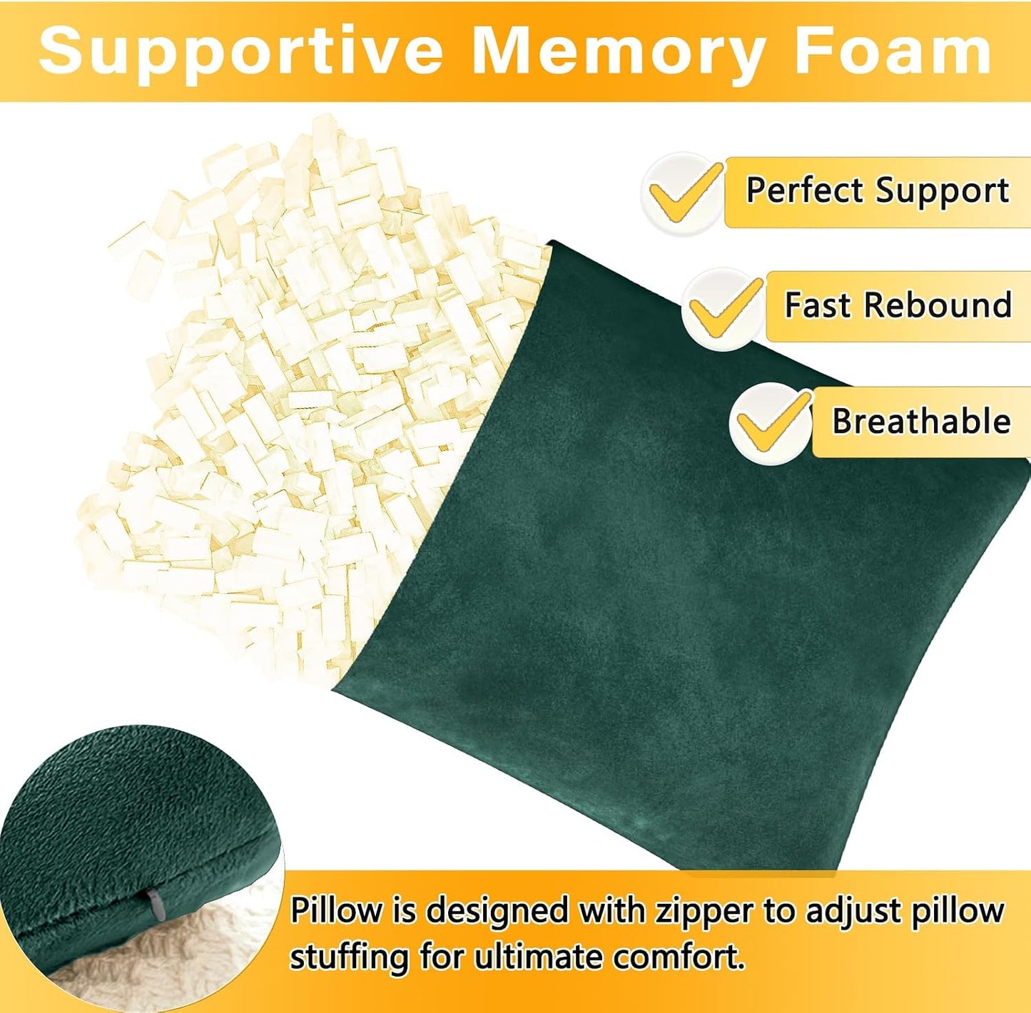 1 MIDDLE ONE 2 Pack Small Pillow, Memory Foam Mini Pillow 11 X 7 Inches for Travel, Sleeping, Nap and Neck, Knee, Lumbar Support, Tiny Cushion for Pet, Dogs (Grey)