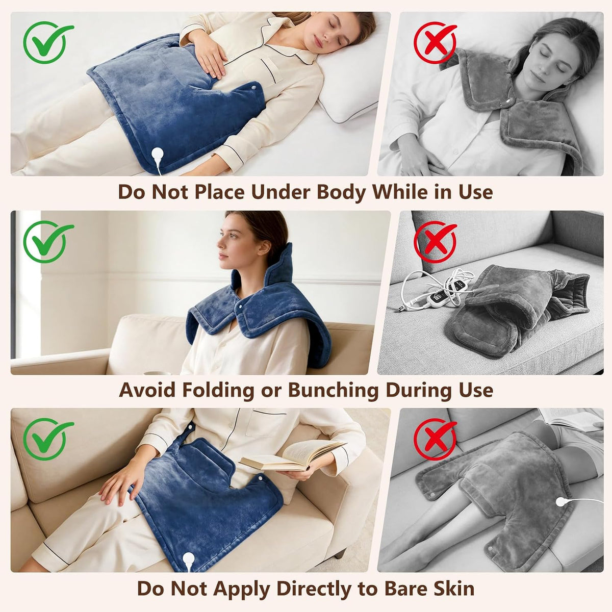 Heating Pads for Neck and Shoulders and Back, Neck Heating Pad