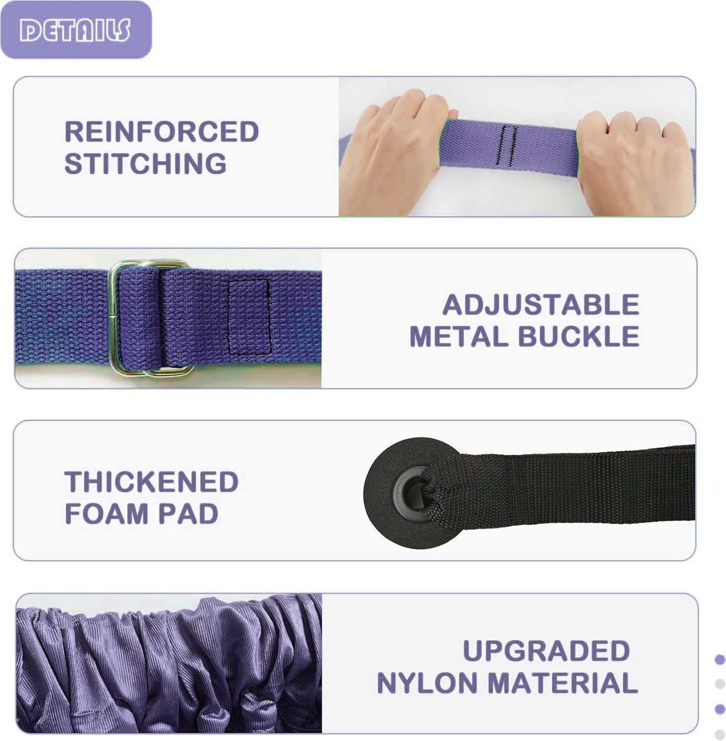 Aerial Yoga Rope for Door,Yoga Door Swing,Leg Stretcher Strap | Stretching Strap,Backbend Training Rope, Flexibility Trainer Stretching Equipment Assist Stretch for Gymnastics