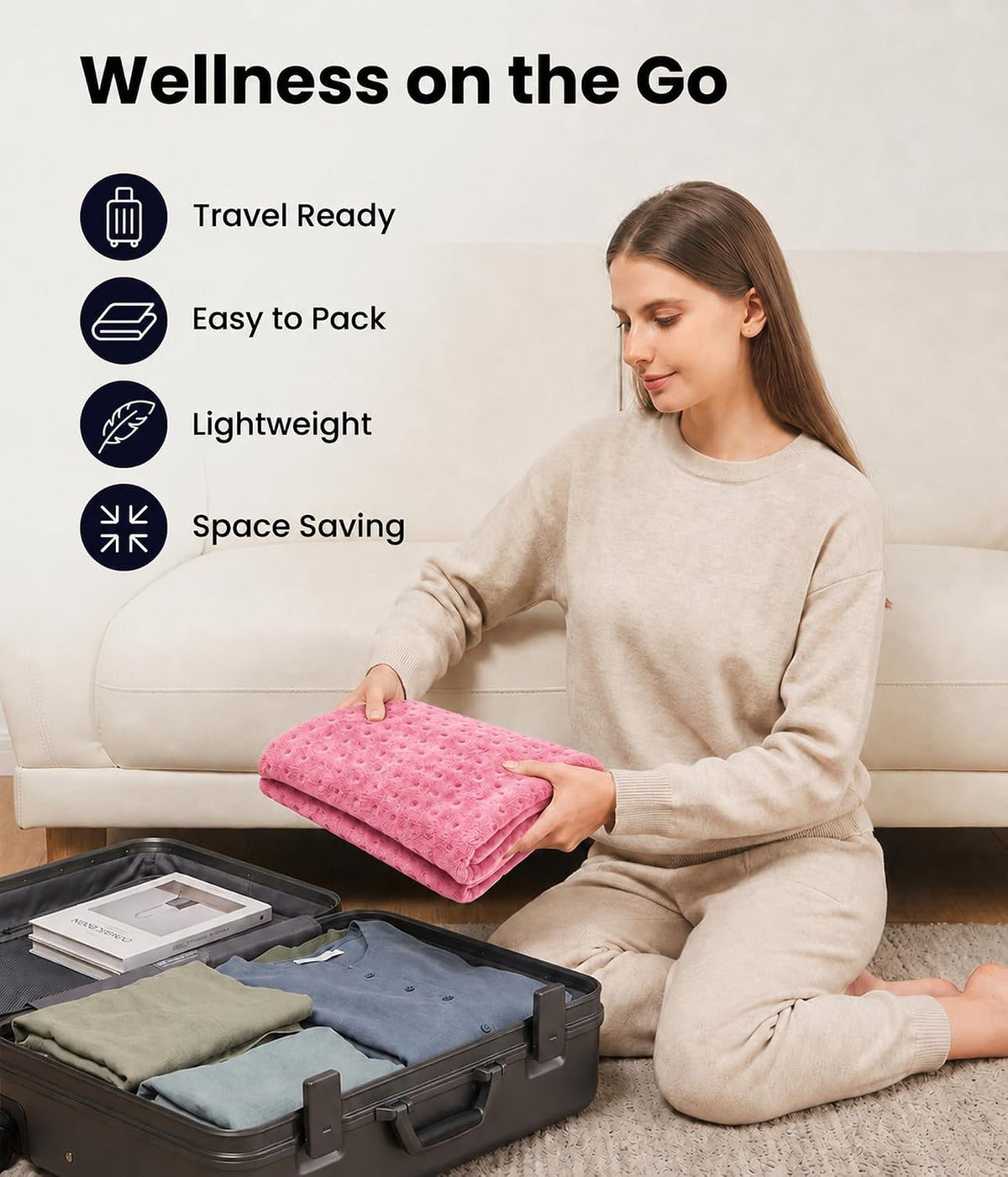 Electric Heating Pad for Back, Cramps, Shoulder, Moist & Dry Heat, 12"x24"