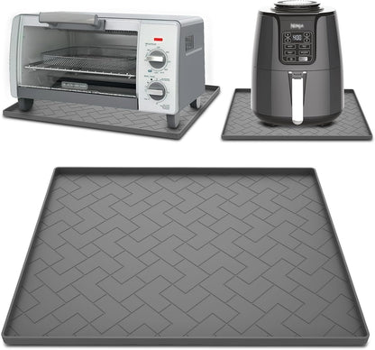 Silicone Heat Resistant Mat For Air Fryer-18''x15''x0.5''Perfect for Ninja,Cosori,Chefman and Most Air Fryers Bottom Silicone air fryer accessories-Protects Countertops From Damage and Scratches