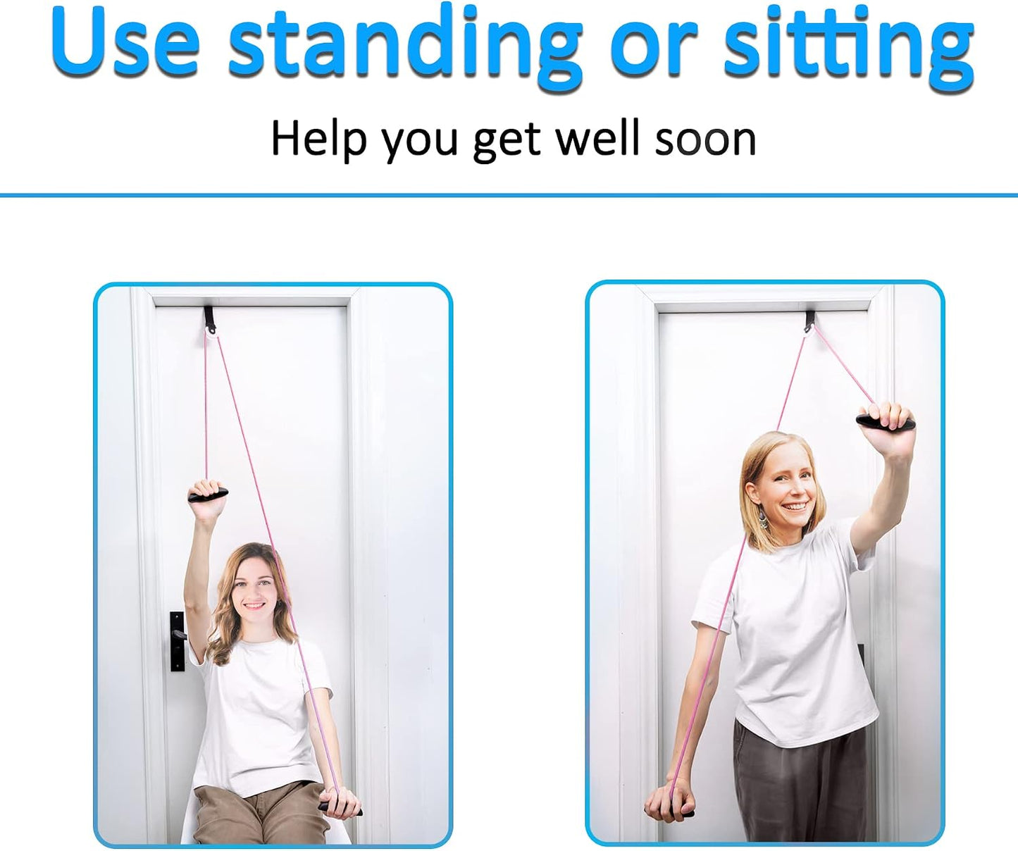 Shoulder Pulley Over The Door Physical Therapy System | Over-the-door exercise pulley designed for shoulder physical therapy exercises.