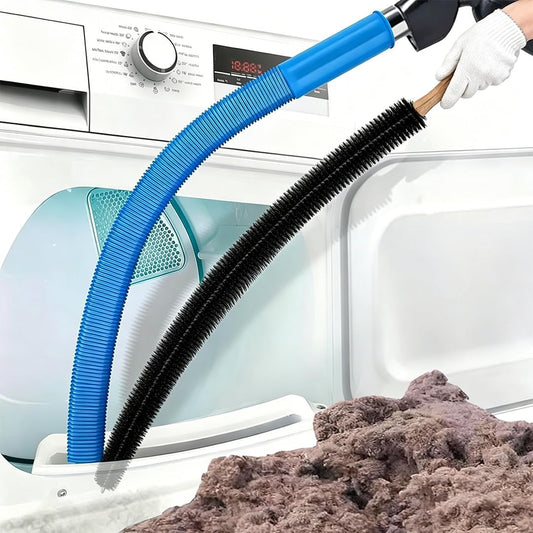 Dryer Vent Cleaner Kit Dryer Lint Vac Vacuum Hose Attachment Cleaning Hose Lint Trap Cleaning Tool and Brush 2 pieces