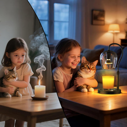 Candle Warmer Lamp, Timer & 4-Level Dimmer, Minimalist Design