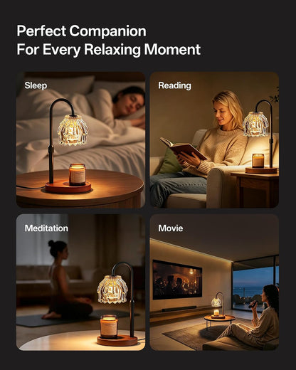 Homelist Candle Warmer Lamp with Timer Dimmer, Electric Wax Melter Warmer