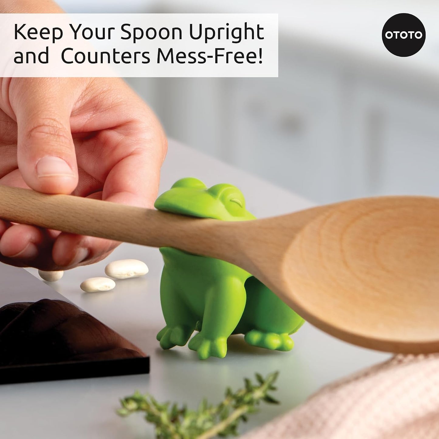 Funny Spoon Holder by OTOTO - Spoon Rest for Stove Top - Cooking Gadgets, Cooking Gifts, Cool Kitchen Gadgets, Cool Gifts, Cute Kitchen Accessories