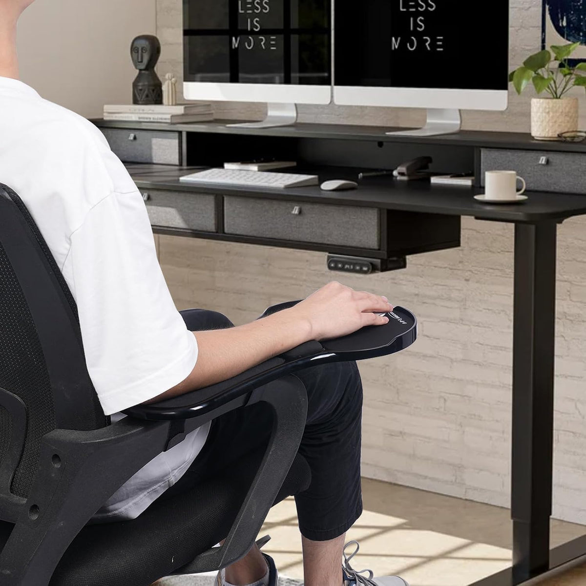 Ergonomic Arm Rest Mouse Pads for Chairs,Mouse pad Chair Attachment
