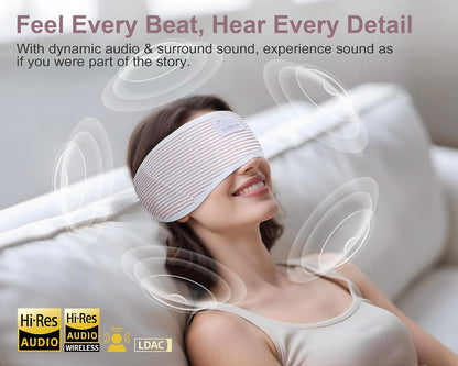 MUSICOZY Bluetooth Headband Sleep Headphones Earbuds for Sleeping Sports | Wireless Music Earphones Sports Sweat Resistant with HD Stereo Speakers for Workout Running Travel Yoga Ideal Gifts