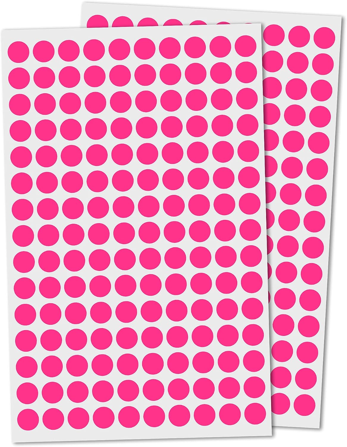 3000 Pieces, Small Colored Dot Round Stickers Labels - 10 Colors, 0.375"
