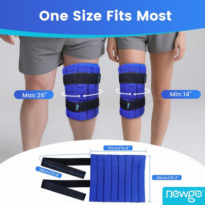 NEWGO Knee Ice Pack Wrap, Cold Therapy for Post-Op & Sports Injuries