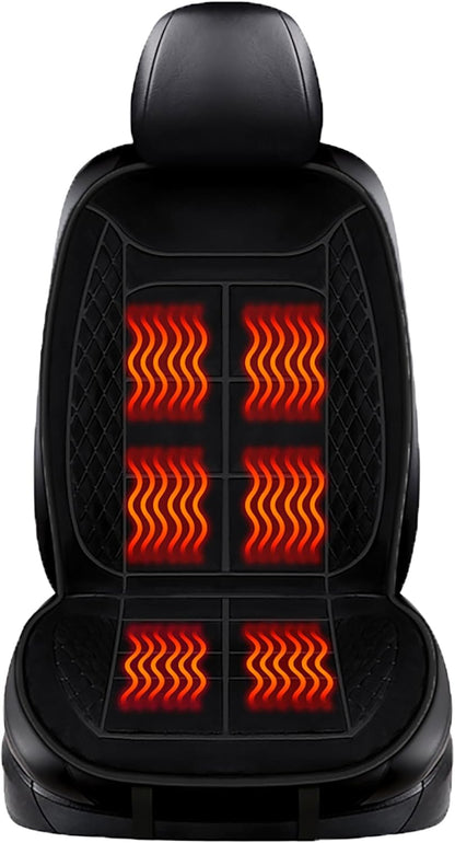 Car Seat Cushions, Car Seat Cover Foldable Portable Seat Cover | Comfortable Breathable Car Seat Cushion for Back and Seat Cushions with Bottom Anti Slip Silicon(1 Pack/Black)