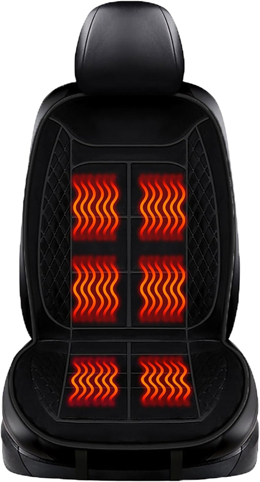 Car Seat Cushions, Car Seat Cover Foldable Portable Seat Cover | Comfortable Breathable Car Seat Cushion for Back and Seat Cushions with Bottom Anti Slip Silicon(1 Pack/Black)