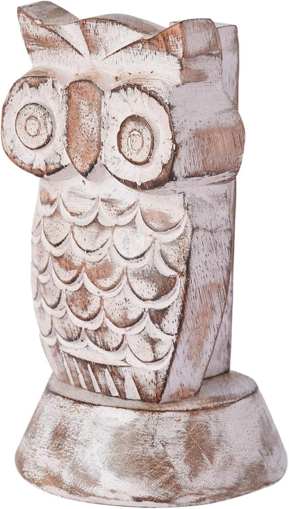 Birthday Gifts for Women Wooden Owl Glasses Holder Night Stand Reading Eyeglass Spectacle Retainer Gifts for Adults Women Men Him Her Mom Dad Car