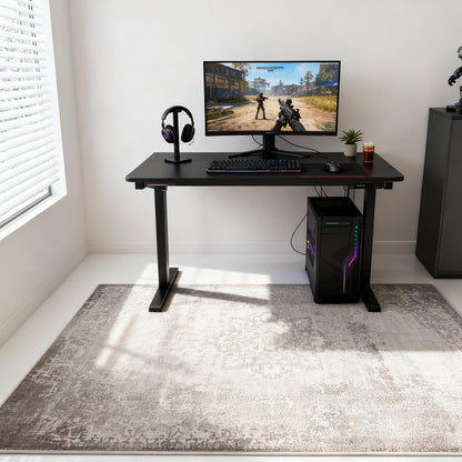 Electric Heated Carpet 35x55in Soft Plush Heating Rug 450W CX | Instant Warmth in 30s, 60 Heat Levels 12h Timer, Energy Efficient Safety Protection Ideal for Home Office Playroom 120V