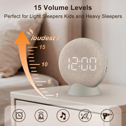 SolaceRise Super Loud Alarm Clock for Hearing Impaired Deaf