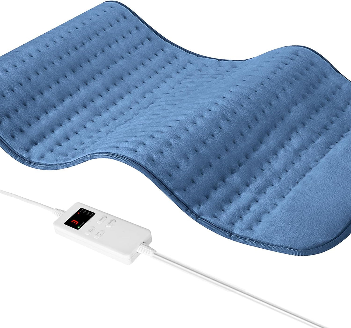 NBKLS Heating Pads for Back Neck Shoulder Pain, Electric Heating Pad Auto Shut Off, Fast Heat, Large Heating Pad Christmas Gift for Women Men, Birthday Gifts for Mom Dad (Blue)