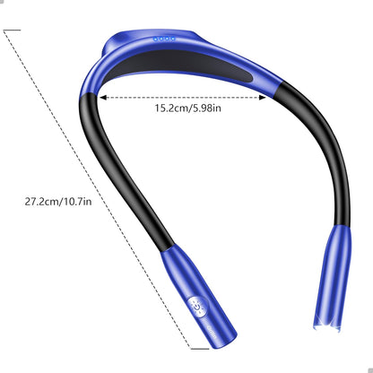 Gritin Book Light, Eye Caring 3 Colors & Dimmable Brightness Reading Light | Bendable Arms, 80+Hrs Runtime, Neck Round Design, Comfortable & Lightweight Neck Light for Reading in Bed, Crafting, Knitting